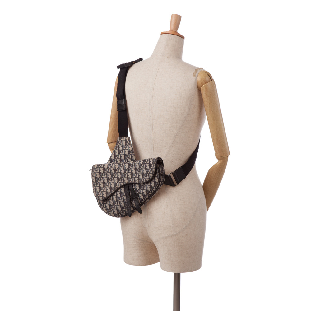 Pre-Loved Dior Oblique Canvas Saddle Crossbody - Picture 11 of 11